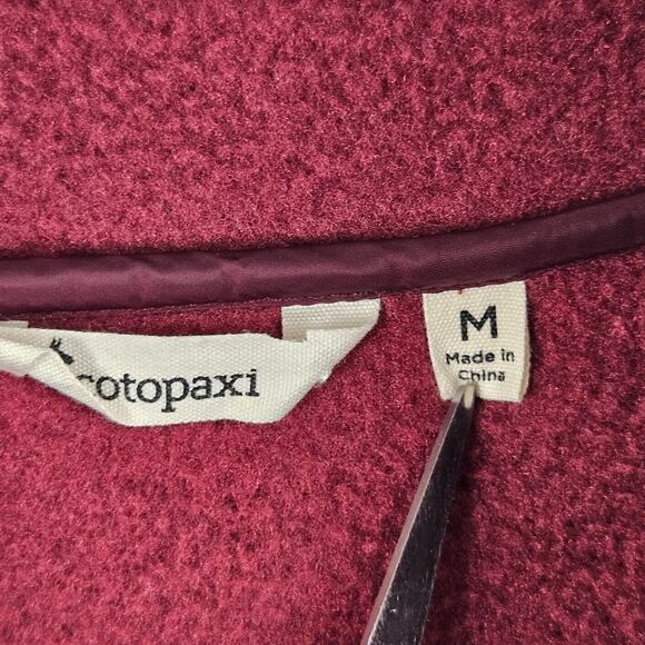 Cotopaxi Teca Fleece Snap T Pullover Sweater Jacket Mens M Red Blue Midlayer - Picture 3 of 5
